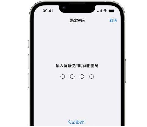 庐阳iPhone屏幕维修分享iPhone屏幕使用时间密码忘记了怎么办 