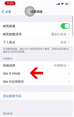 庐阳苹果14维修网分享如何给iPhone14的SIM卡设置密码 