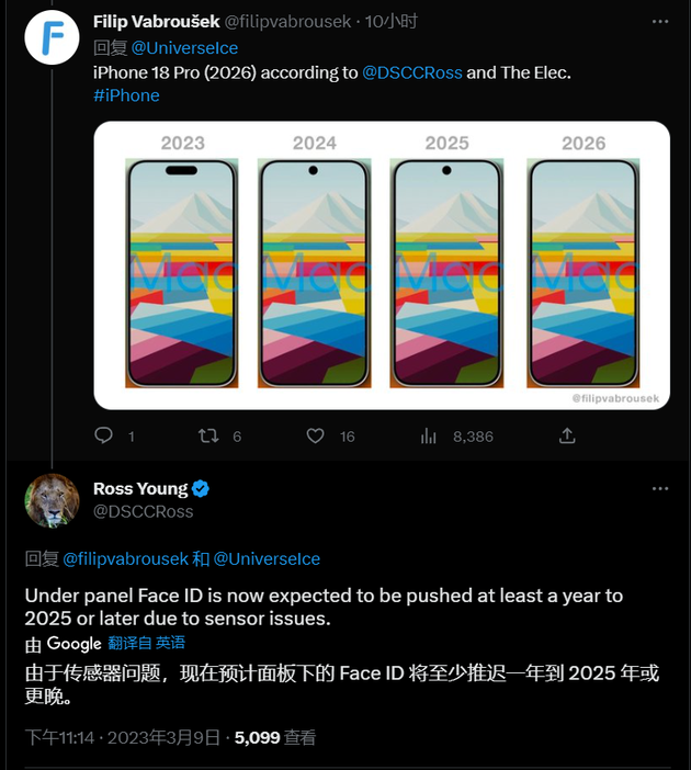 庐阳苹果手机维修分享:屏下Face ID有什么优势？iPhone何时会有屏下Face ID？ 