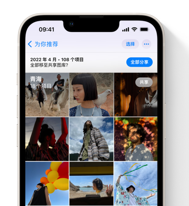 庐阳苹果维修网点分享在 iPhone 上使用共享图库 