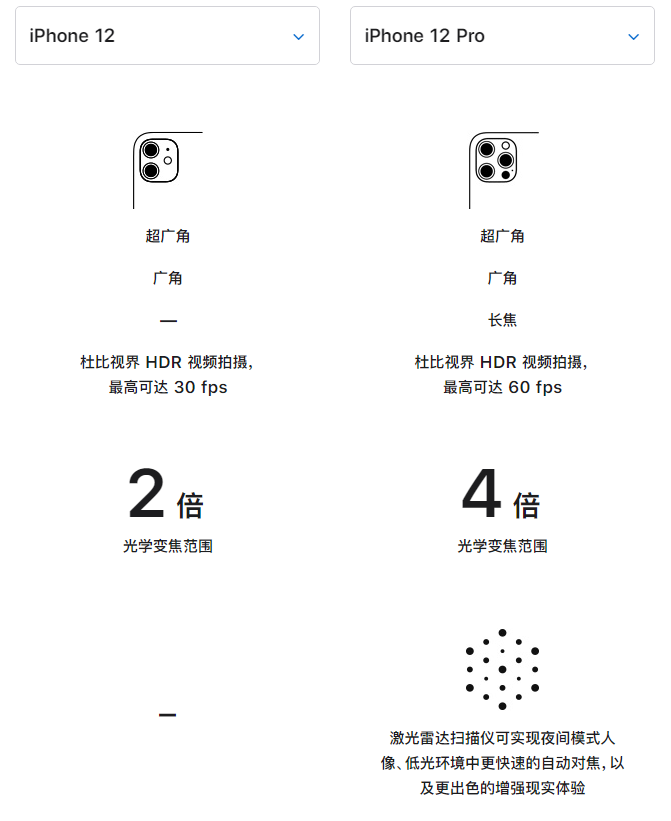 庐阳苹果手机维修分享苹果 iPhone 12 与 iPhone 12 Pro 选哪款 